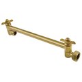 Kingston Brass K153A7 10" High-Low Shower Arm Adjustable, Brushed Brass K153A7